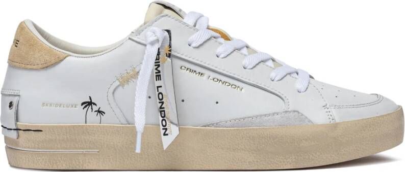 Crime London Witte Sneakers voor een stijlvolle look White Heren