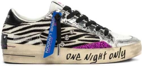Crime London Zebra Print Sneakers OneNight Only