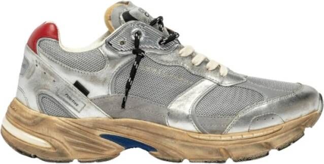 Crime London Zilveren Sneakers Fugitive 9094