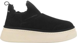 Crime London Zwarte Enkellaarzen Aw23 Collectie Zwart Dames