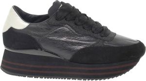 Crime London Zwarte Gouden Dynamic Sneakers voor Vrouwen Zwart Dames