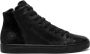 Crime London Zwarte leren hi-top sneakers - Thumbnail 1