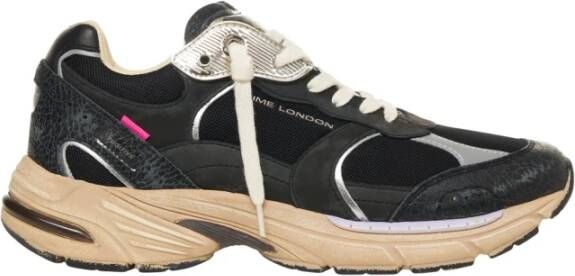 Crime London Zwarte Sneakers Aw25 Stijlvol Comfortabel