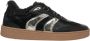 Crime London Zwarte Sneakers met Metalen Accenten - Thumbnail 1