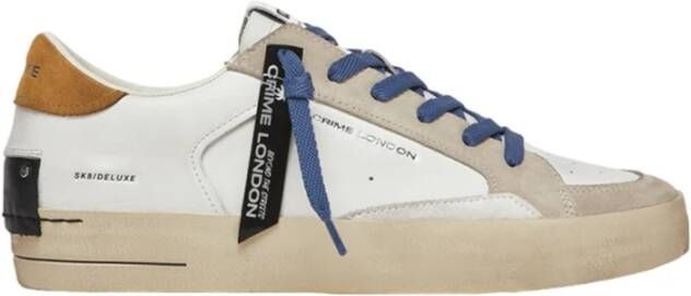 Crime London Sneakers met contrasterende hiel White Heren