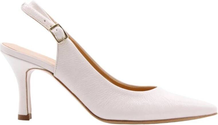 Cristian Daniel Salobre Peep Toe Hak White Dames - Foto 2