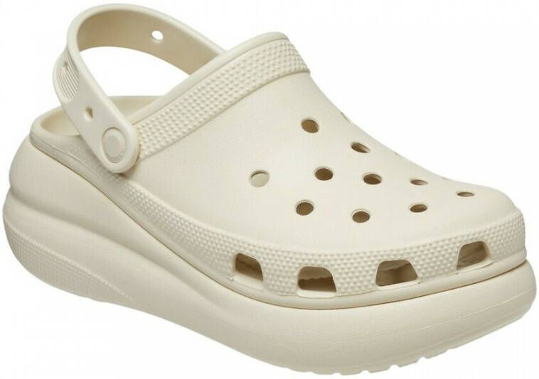 Crocs Klompen Classic Crush Clog Beige Dames