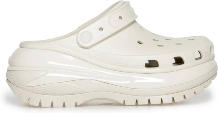 Crocs Mega Crush Klomp Sandalen Lente Zomer Collectie Beige Dames