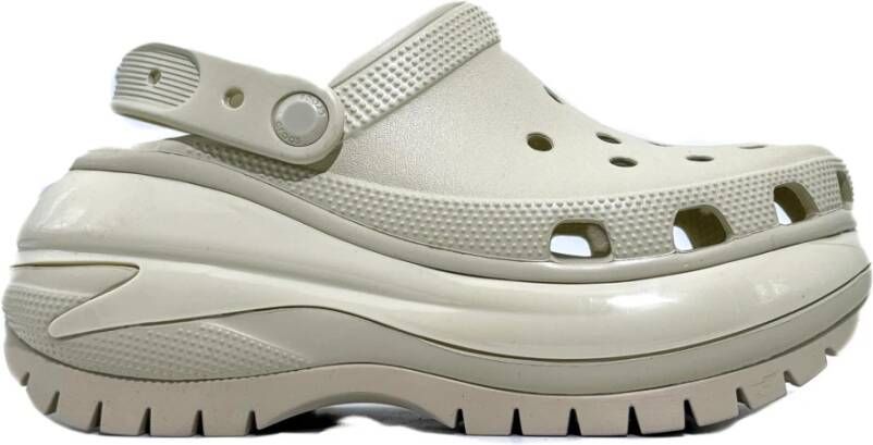 Crocs Beige Sandalen Mega Crush Clog Beige Dames