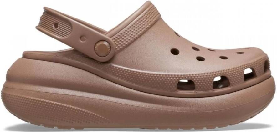 Crocs Bruine Plateauklomp met Comfort Brown Dames