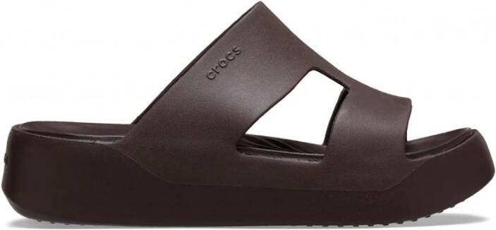 Crocs Classic Crush Ciabatta Sandal Brown Dames