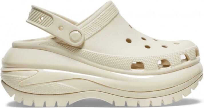 Crocs Mega Crush Klomp Sandalen Lente Zomer Collectie Beige Dames