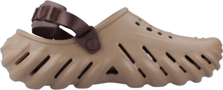 Crocs Echo Clog Dames Brown- Heren Brown