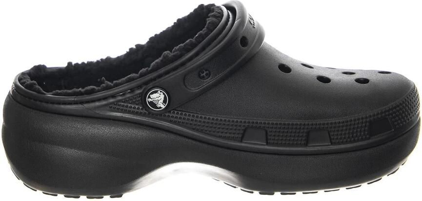 Crocs Klompen Sabots Classic Platform Lined doublure douce et floue