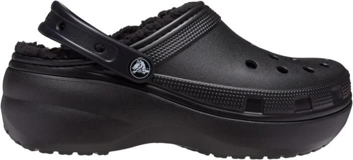 Crocs Klompen Sabots Classic Platform Lined doublure douce et floue
