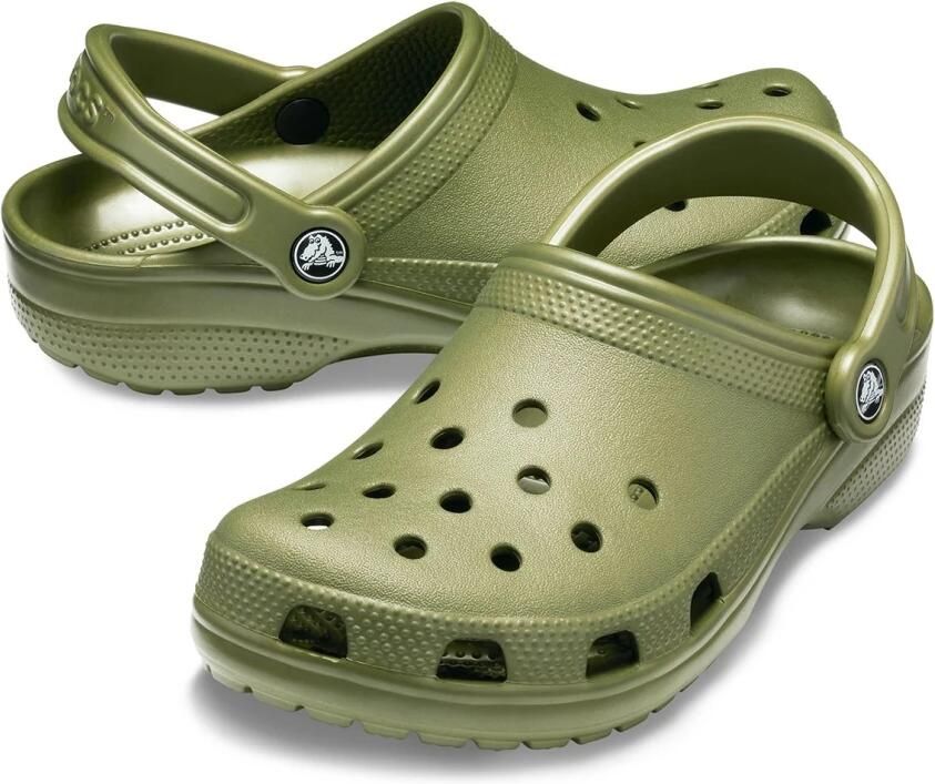 Crocs Classic Heren Slippers en Sandalen Groen Maat: 39-40 Plastic Foot Locker