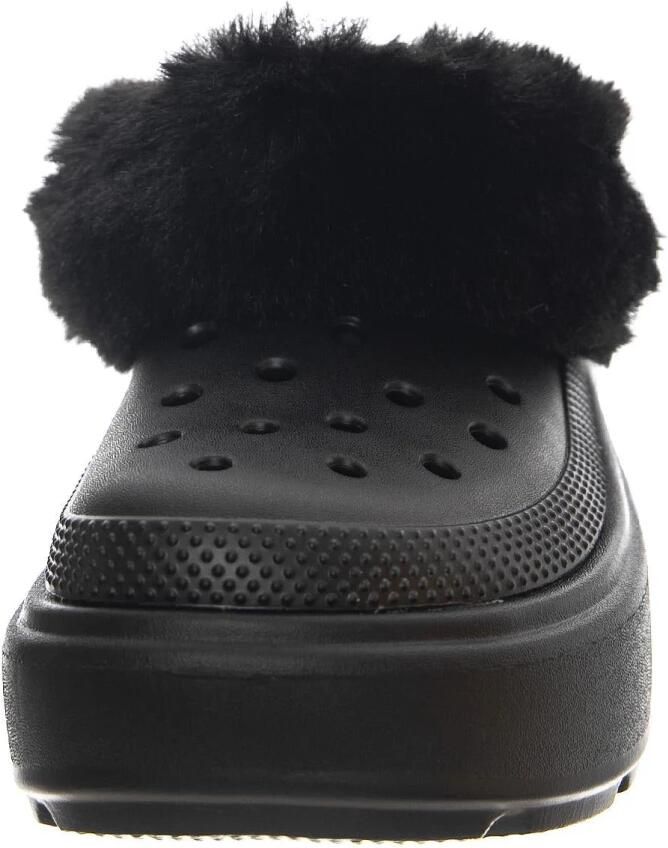 Crocs Zwarte gevoerde Stomp klomp met bont Black - Foto 7
