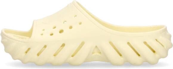 Crocs Echo Slide Streetwear Pantoffels Beige Heren