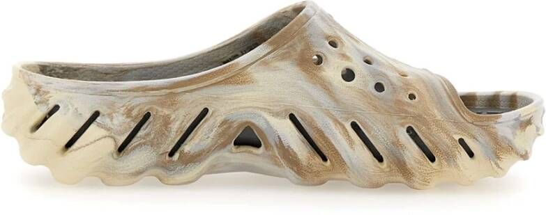Crocs Echo Marbled Slides Beige Man - Foto 2