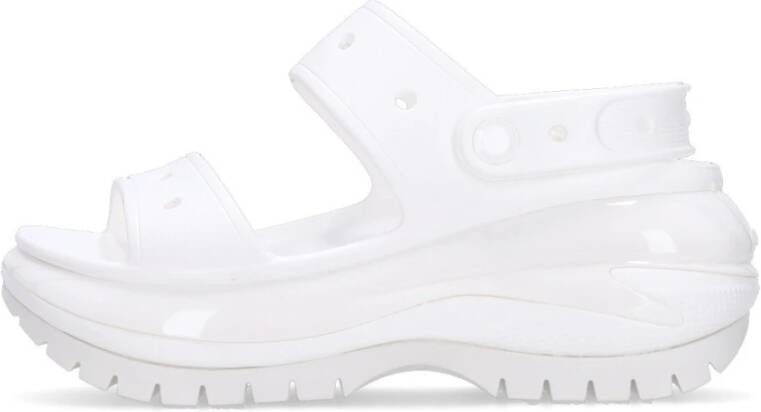 Crocs Flat Sandals White Dames