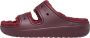 Crocs Gezellig Pluizige Band Klomp Sandaal Red Heren - Thumbnail 2