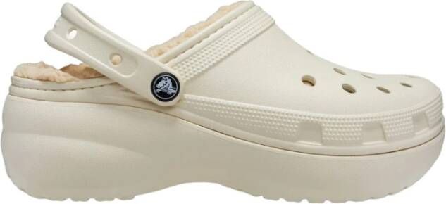 Crocs Gezellige en stijlvolle klassieke platformsandalen Beige Dames