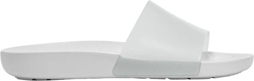 Crocs Glanzende Splash Slippers White Heren
