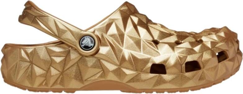 Crocs Gouden Sandalen voor Zomer Yellow Dames