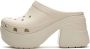 Crocs Beige Siren Chain Slides Instappers Synthetisch Beige Dames - Thumbnail 1