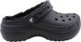 Crocs Klassieke Platform Gevoerde Klompen voor Dames Black Dames - Thumbnail 12