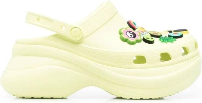 Crocs Limoen Groene Geperforeerde Charme Klompen Green Heren