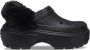 Crocs Zwarte gevoerde Stomp klomp met bont Black - Thumbnail 2