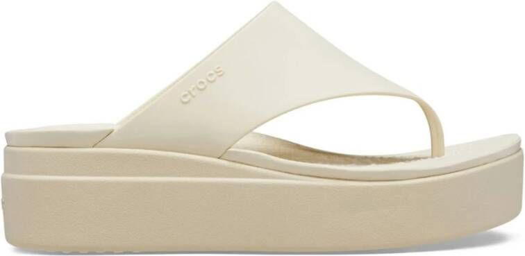 Crocs LiteRide Sleehak Sandalen Beige Dames - Foto 2