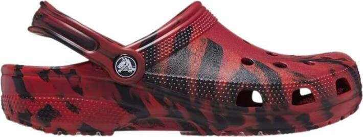 Crocs Marmer Effect Klomp in Rood