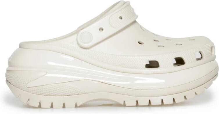 Crocs Mega Crush Klomp Sandalen Lente Zomer Collectie Beige Dames