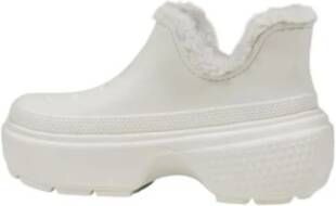 Crocs Gevoerde Shorty Boot voor vrouwen White Dames