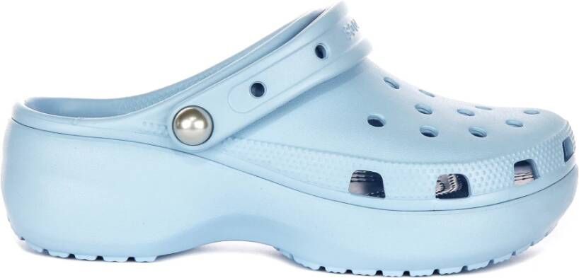 Crocs Platform Klompen in Babyblauw