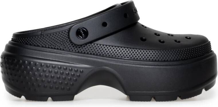 Crocs Stijlvolle klomp sandalen voor vrouwen Black Dames