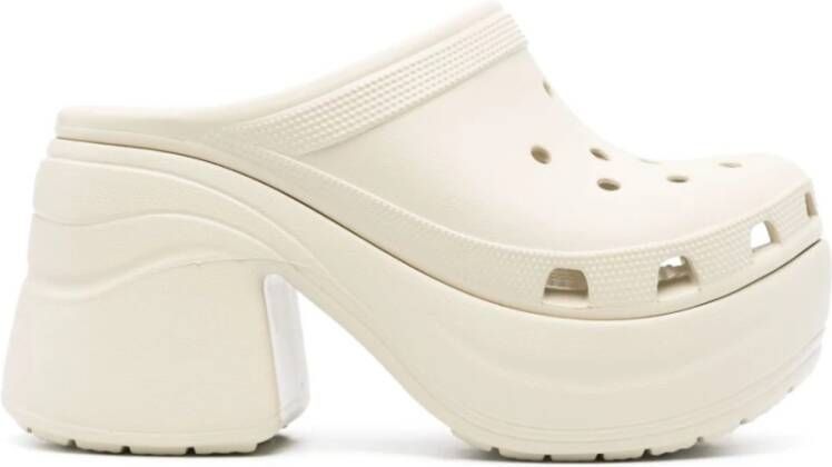 Crocs Witte Siren Clog Hak Sandalen