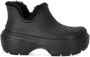 Crocs Zwarte enkellaarsjes met faux-fur voering Black - Thumbnail 1