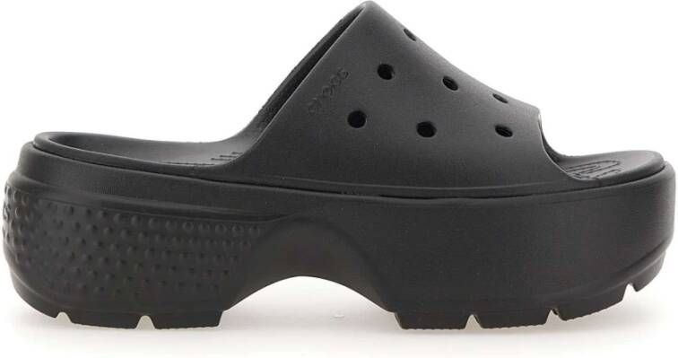 Crocs Zwarte Sandalen Black Dames