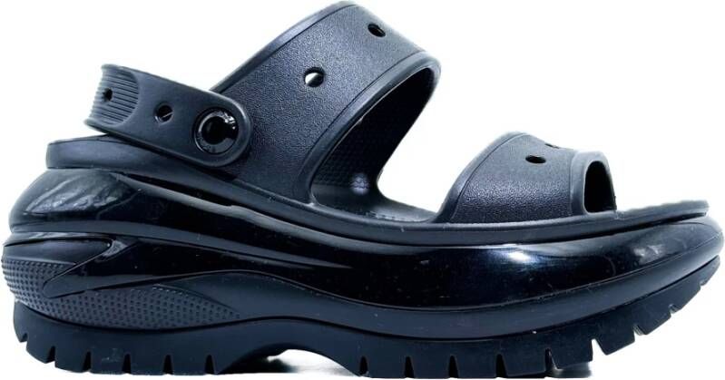 Crocs Zwarte Sandalen Mega Crush Collectie Black Dames