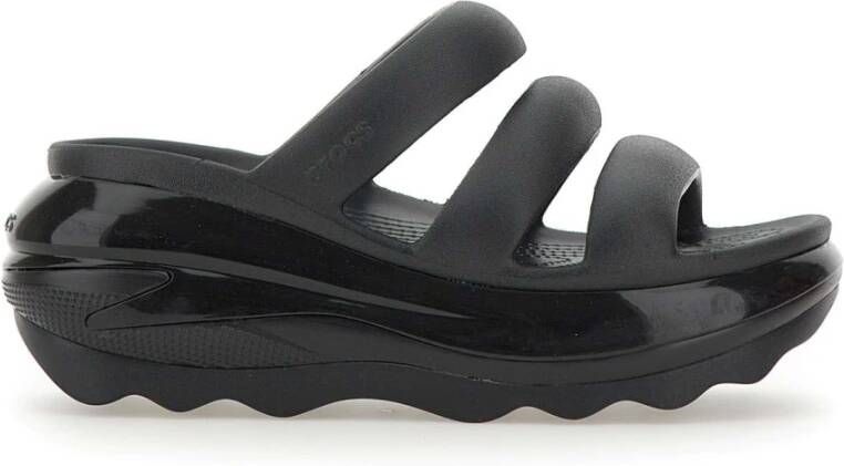 Crocs Zwarte Sandalen met Drievoudige Band