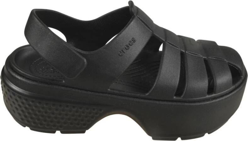Crocs Zwarte sandalen voor zomerse outfits