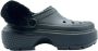 Crocs Zwarte gevoerde Stomp klomp met bont Black - Thumbnail 26