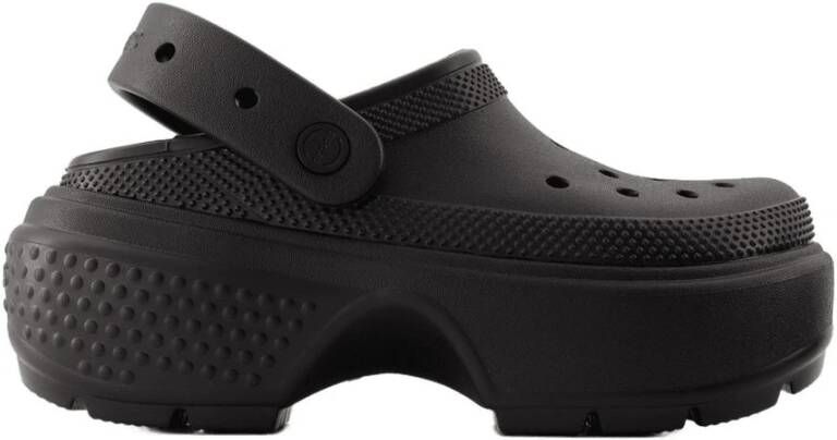Crocs Zwarte Synthetische Stomp Sandalen voor Vrouwen