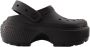 Crocs Zwarte Slip-On Sandalen met Verstelbare Band Black Dames - Thumbnail 5