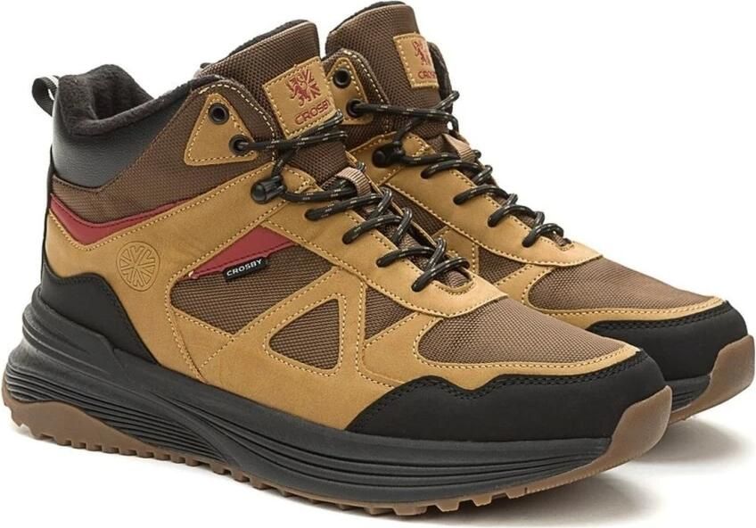 Crosby Bruine Enkellaarzen voor Mannen