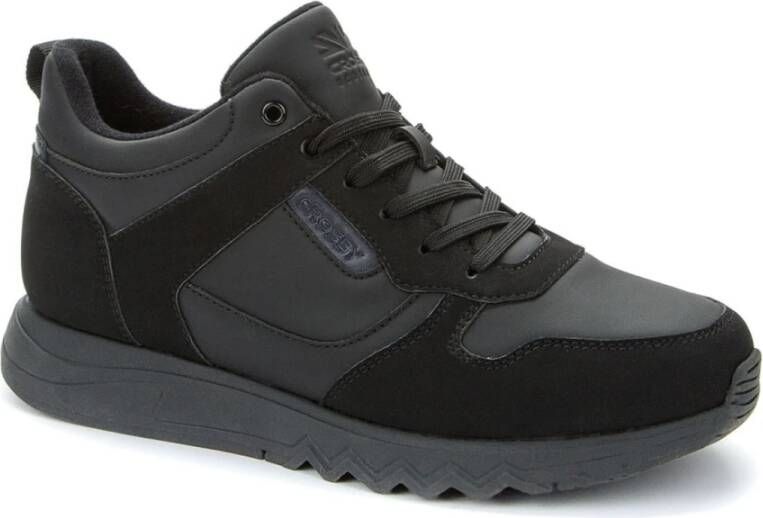 Crosby Zwarte warme enkellaarsjes voor mannen