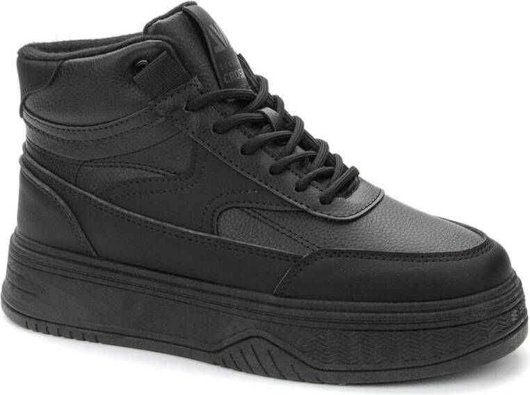 Crosby Zwarte Warme Enkellaarsjes voor Vrouwen